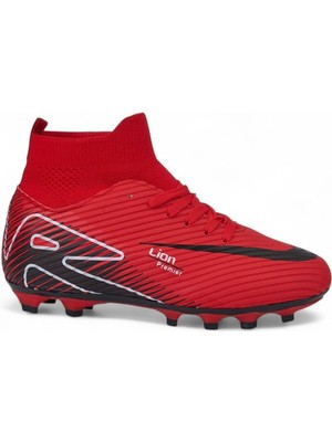 Celira Bluefeet Lio Kırmızı Çoraplı Erkek Futbol Krampon Ayakkabı