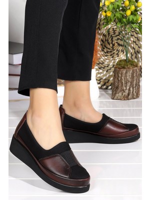 Celira Bluefeet Bordo Günlük Rahat Taban Anne Ayakkabı HS00320