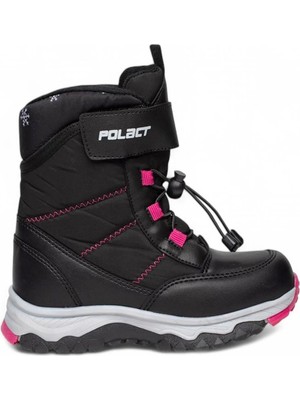 Celira Bluefeet Plc Siyah Fuşya Suya Dayanıklı Kaymaz Kız Çocuk Kar Botu