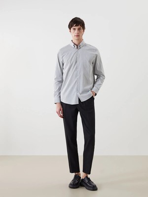 Lc Waikiki Yeni Sezon Regular Fit Uzun Kollu Çizgili Erkek Gömlek