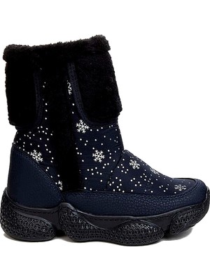 Celira Bluefeet Ltt Lacivert Fermuarlı Kız Çocuk Kar Botu