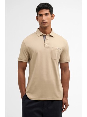 Barbour Premium Corpatch Tailored Polo Yaka ST17 Washed Stone