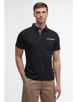 Barbour Premium Corpatch Tailored Polo Yaka BK31 Black