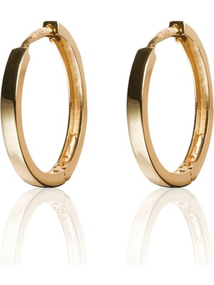 Berk Mücevherat 14 Ayar Altın Halka Küpe