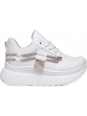 Celira Bluefeet Mdl Beyaz Cilt Bağcıklı Kadın Spor Ayakkabı