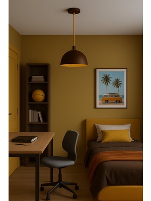 Longing Mellow Arc Sarkıt Lamba-Avize - Modern Endüstriyel Mufak Hol Cafe Salon Avize