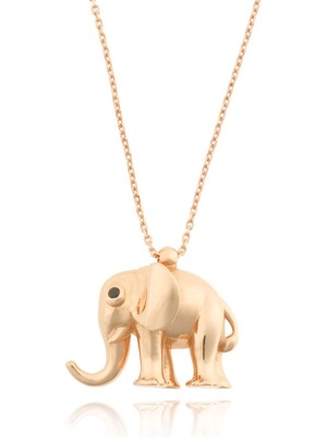 Berk Mücevherat 14 Ayar Altın Fil Kolye