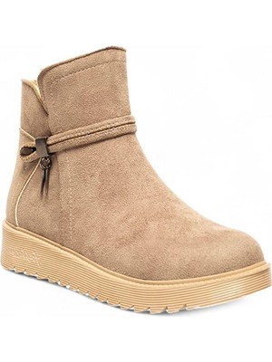 Hkursat Bluefeet Dvm Vizon Süet Fermuarlı Kadın Kışlık Bot NSB518