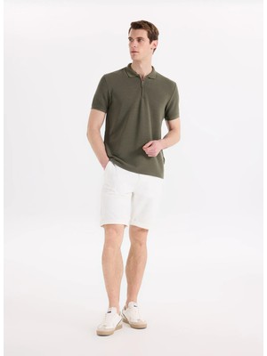 Fabrika Beyaz Erkek Jogger Şort F6SM-SHT 2504