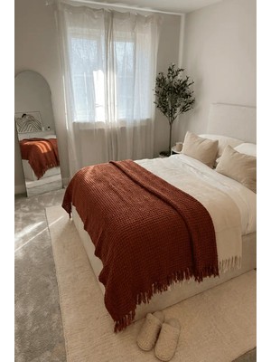 Nuriye Kocakaplan Waffle Extra Soft Dokulu Modal Pamuk Battaniye