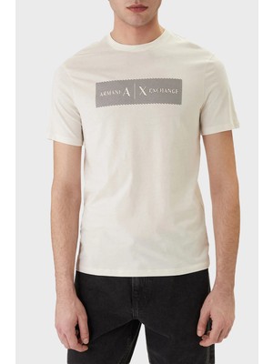 Armani Exchange Logolu % 100 Pamuk Regular Fit Bisiklet Yaka T Shirt Erkek T Shirt XM002472 AF10356 U1074