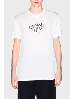 Armani Exchange Logolu Pamuklu Regular Fit Bisiklet Yaka T Shirt Erkek T Shirt XM002782 AF10356 U0009