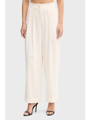 Armani Exchange Relaxed Fit Yüksek Bel Geniş Paça Pantolon Bayan Pantolon XW001826 AF16125 U1003