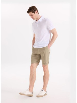 Fabrika Haki Erkek Relaxed Bermuda Şort F6SM-SHT 2037