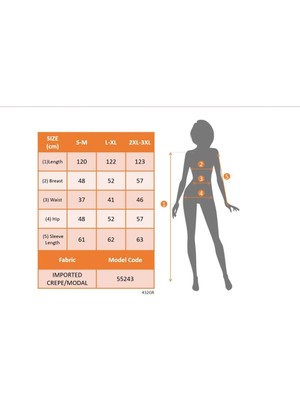 Gacha Kadın Uzun Kollu Bisiklet Yaka Ithal Krep Bluz Alt Desenli Modal Midi Elbise