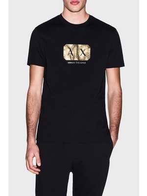 Armani Exchange Logolu Pamuklu Regular Fit Bisiklet Yaka T Shirt Erkek T Shirt XM002826 AF12308 UC001