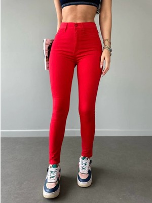 Herton Kadın Yüksek Bel Skinny Jean Pantolon – Esnek Vücuda Oturan