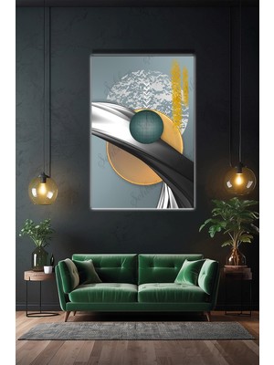 Şehber Dikey Modern Soyut Kanvas Duvar Tablosu Tekli Kuş Temalı Salon Mutfak Yatak Odası Ofis