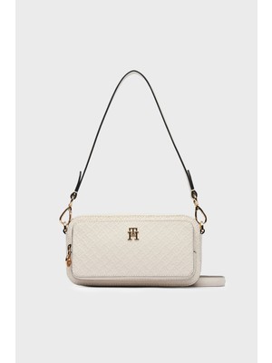 Tommy Hilfiger Logolu Çıkarılabilir Askılı Çanta Bayan Çanta AW0AW18414 Aeo