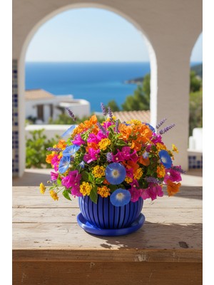 Fılamentim Floranti Verticaline Dekoratif Saksı Modern Seri 115X115X90 mm NO.1027.10.M-03