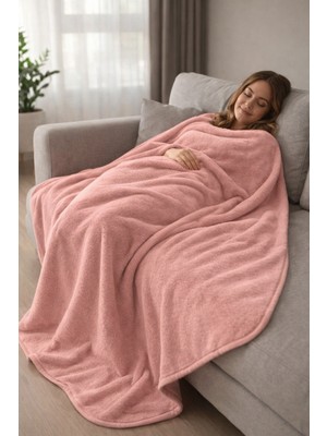 Senpai Evoria Wellsoft Peluş Tek Kişilik Tv Battaniyesi 150X200CM | Pudra