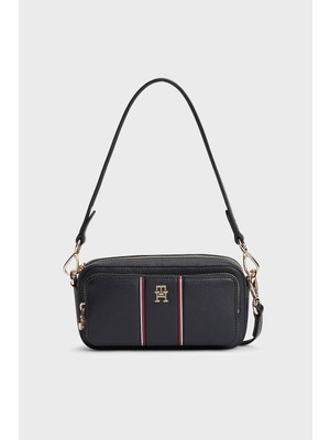Tommy Hilfiger Logolu Çıkarılabilir Askılı Çanta Bayan Çanta AW0AW18640 Dw6
