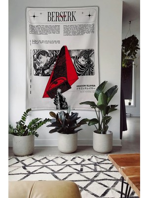 Radora Berserk Dragon Slayer Efsanevi Kılıç Temalı Duvar Örtüsü Ev Dekorasyon Duvar Halısı Tapestry