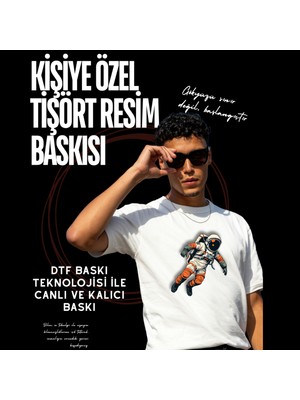 spldizayn Fotoğraf Baskılı Tişört Unisex Pamuklu Kumaş Kişiye Özel