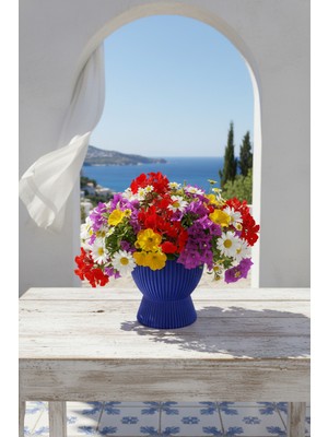 Fılamentim Floranti Pedestalline Dekoratif Saksı Modern Seri 130X130X140 mm NO.1028.10.M-03