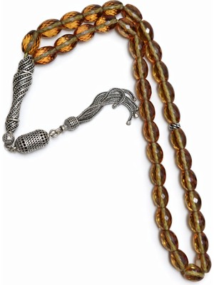 Benko Tesbih Zultznit Tesbih 925 Ayar Gümüş PÜSKÜL,ÇAP:8X11MM