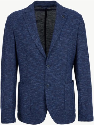 Fabrika Mavi Erkek Slim Fit Melanj Ceket Napoli- 2- Jersey