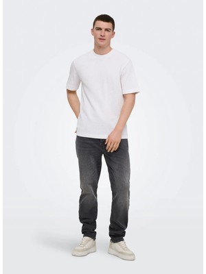 Only & Sons Dar Koyu Gri Erkek Denim Pantolon 22038626 Onsyoke Tapered Boxcro Dnm