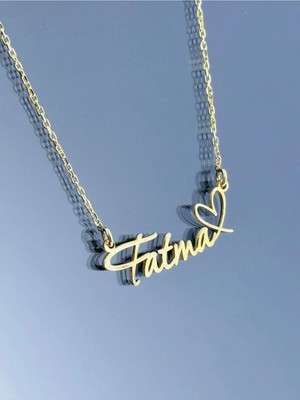 kuyumcudan Fatma Yazılı Isim Kolye