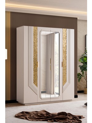 Setay Gardırop, Velora 4 Kapaklı Aynalı Dolap