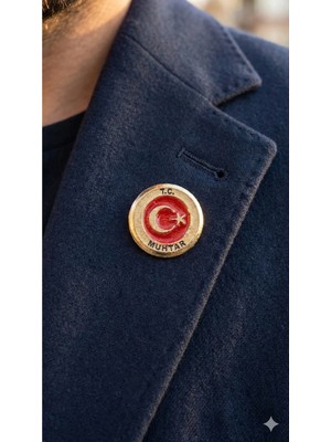 kuyumcudan T.c Muhtar Yaka Rozeti - Pirinç