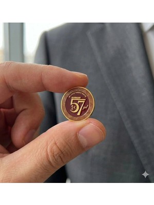 kuyumcudan Mhp 57.yıl Özel Yaka Rozeti ( 925 Ayar Gümüş )