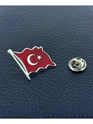 kuyumcudan Al Bayrak Rozet 925 Ayar Gümüş