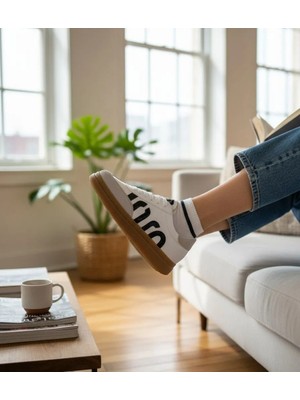 Beyaz Siyah  Kadın Sneaker K01179600009