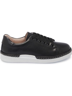 Tergan Siyah Hakiki Deri Kadın Sneaker - K25I1AY67922-A23