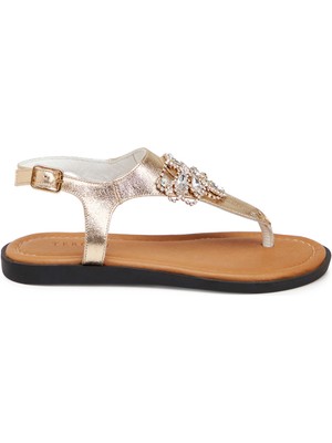 Tergan Dore Hakiki Deri Kadın Sandalet - K25Y1SN68218-U9O