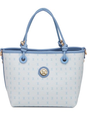 Tergan Mavi Print Kadın Omuz Çantası - S26Y1PR09193-U0A