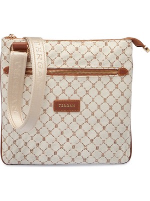 Tergan Bej Tekstil Kadın Çapraz Askılı Çanta - S26Y1TWC0712-S7G