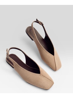 Nil Shoes Miya Vizon Süet Babet