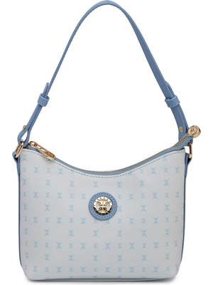 Tergan Mavi Print Kadın Omuz Çantası - S26Y1PR09197-U0A