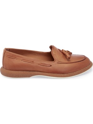Tergan Taba Hakiki Deri Kadın Loafer - K25I1AY67993-A29