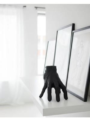 Egecen 3D Siyah El Biblo 27X22 cm Iddialı Ev Dekorasyonu - EC001Z-55UNT4