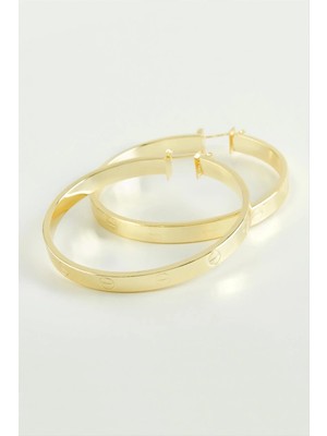 İsmiyle Al Crt Halka Küpe 6 cm