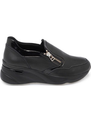 Tergan Siyah Hakiki Deri Kadın Sneaker - K25I1AY67942-A23