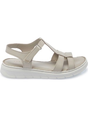 Tergan Vizon Hakiki Deri Kadın Sandalet - K25Y1SN67967-A44