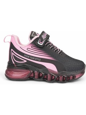 Celira Lafonten Siyah Pembe Kız Çocuk Yazlık Spor Ayakkabı